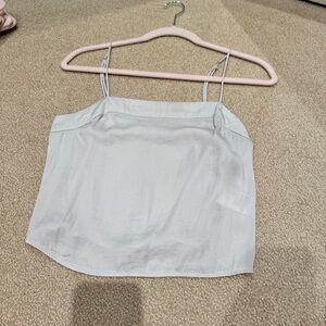 Urban outfitters cream silk top